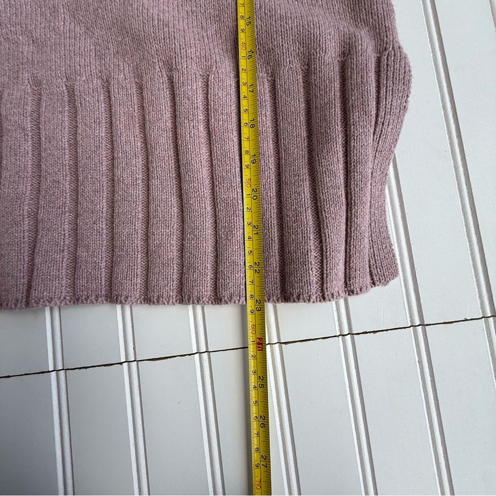 Madewell Mockneck Soft Pink Knit Sweater - Picture 6 of 6